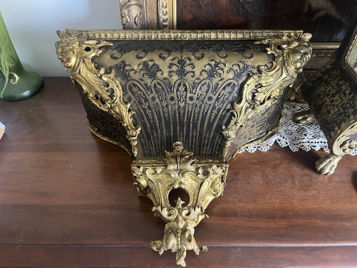 Cartel Dupré à Paris d’époque Louis XV, XVIIIème siècle.-photo-1