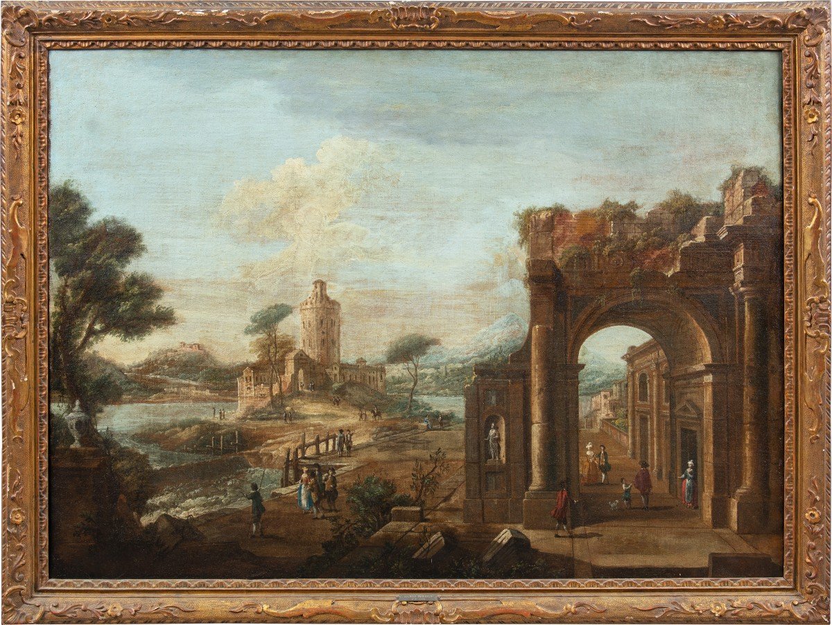 Francesco Battaglioli (modène 1710 Ca. - Venise Après 1796) - Caprice Architectural.
