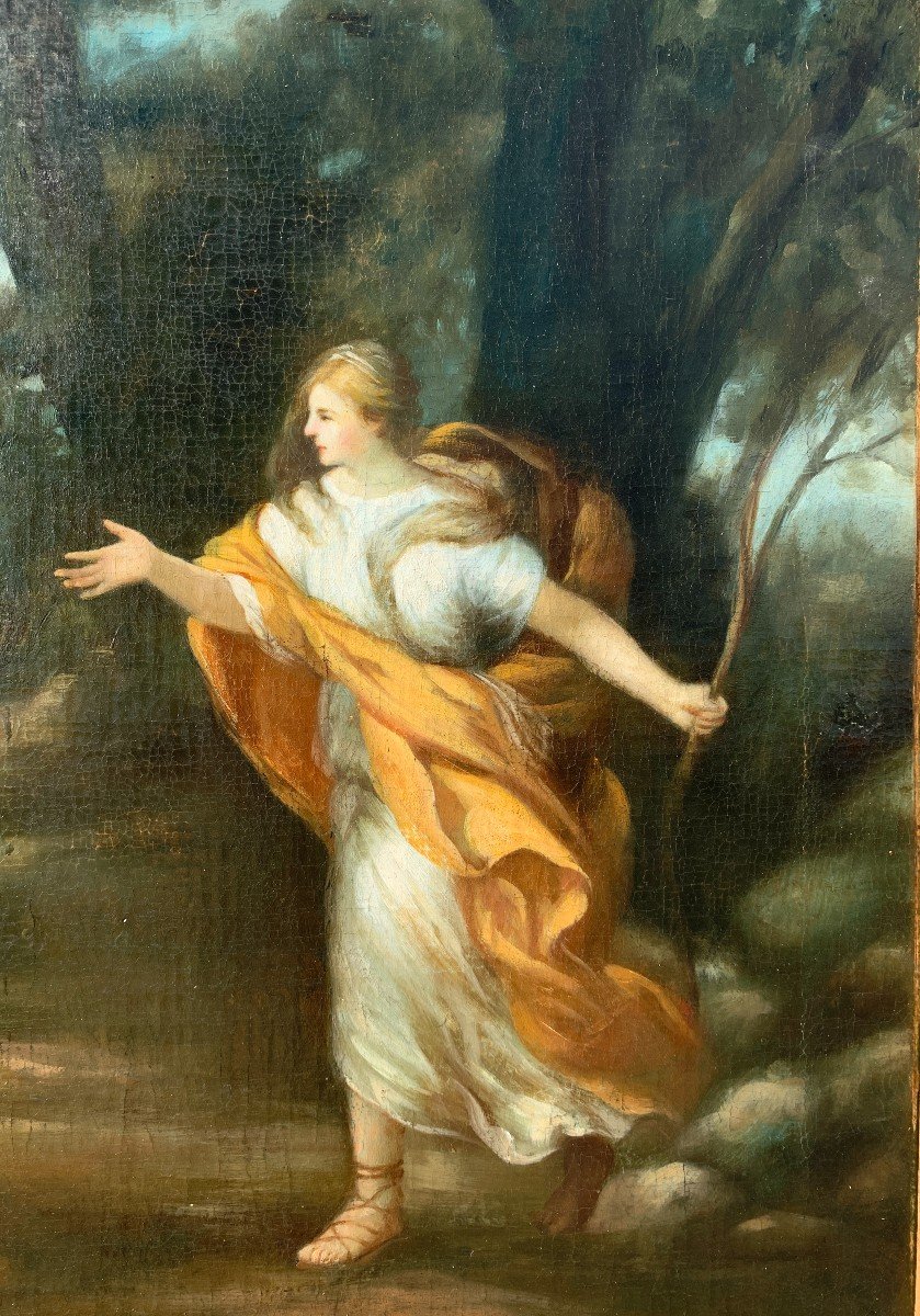 Disciple De Pietro Da Cortona(xviiie-xixe Siècle) - Vénus Apparaît à Enée Comme Une Chasseresse-photo-2
