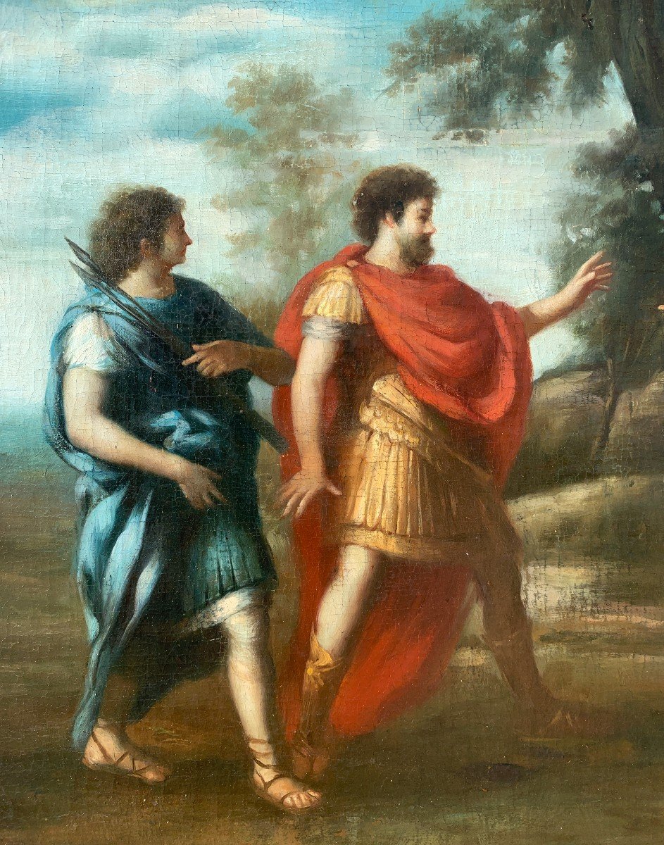 Disciple De Pietro Da Cortona(xviiie-xixe Siècle) - Vénus Apparaît à Enée Comme Une Chasseresse-photo-3