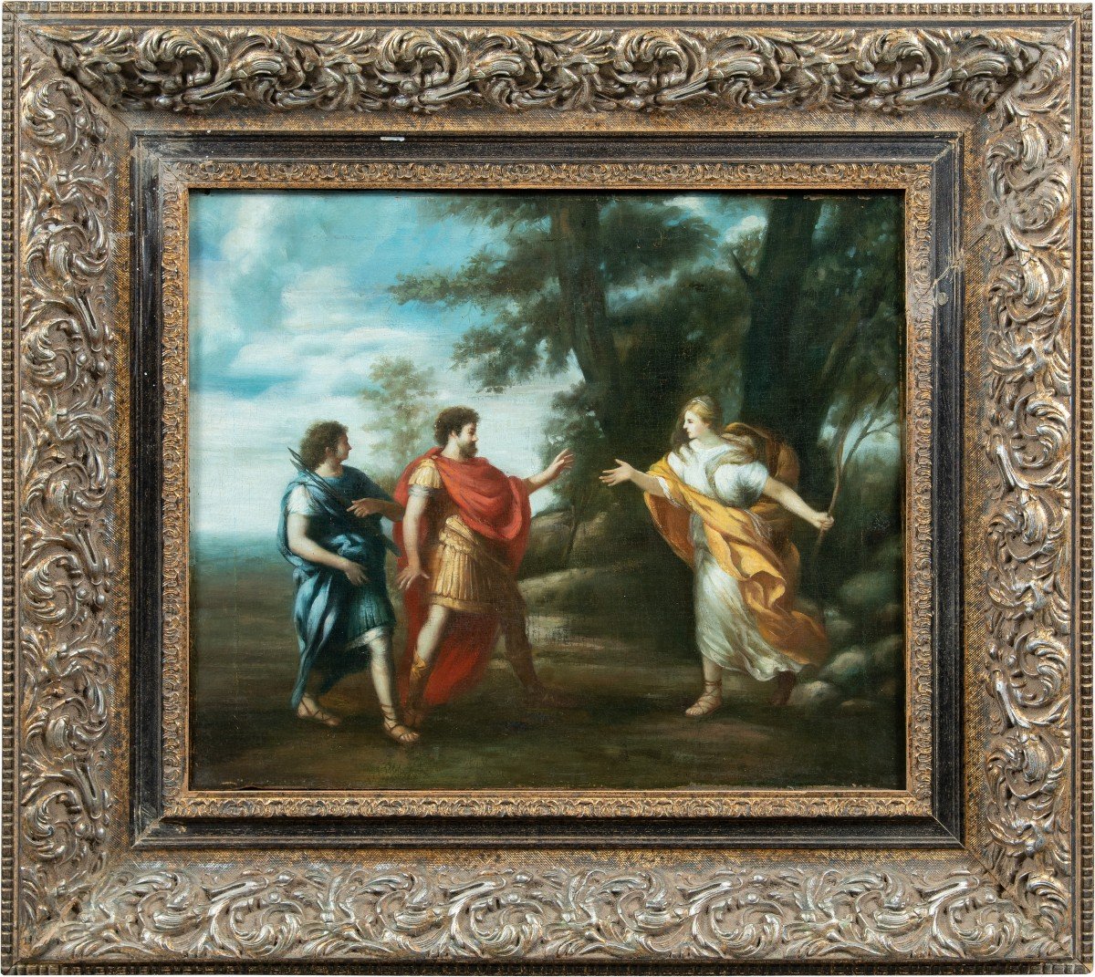 Disciple De Pietro Da Cortona(xviiie-xixe Siècle) - Vénus Apparaît à Enée Comme Une Chasseresse