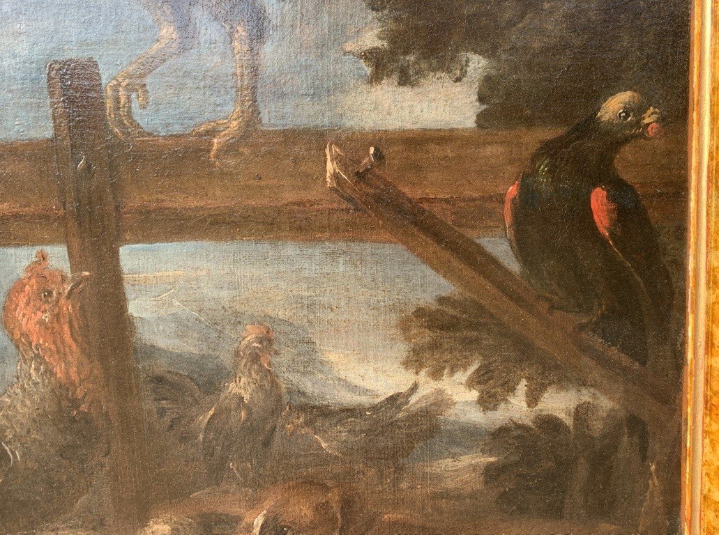 Felice Boselli (plaisance 1650 - Parme 1732) - Berger Avec Troupeau Et Gibier.-photo-4