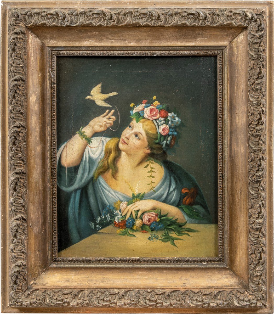 Peintre Italien (19ème Siècle) - Flore.