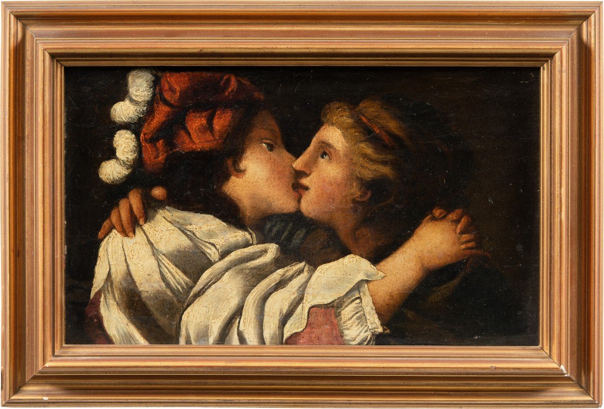 Pietro Muttoni, Dit Della Vecchia (venise 1603 - Vicence 1678) - Le Baiser.