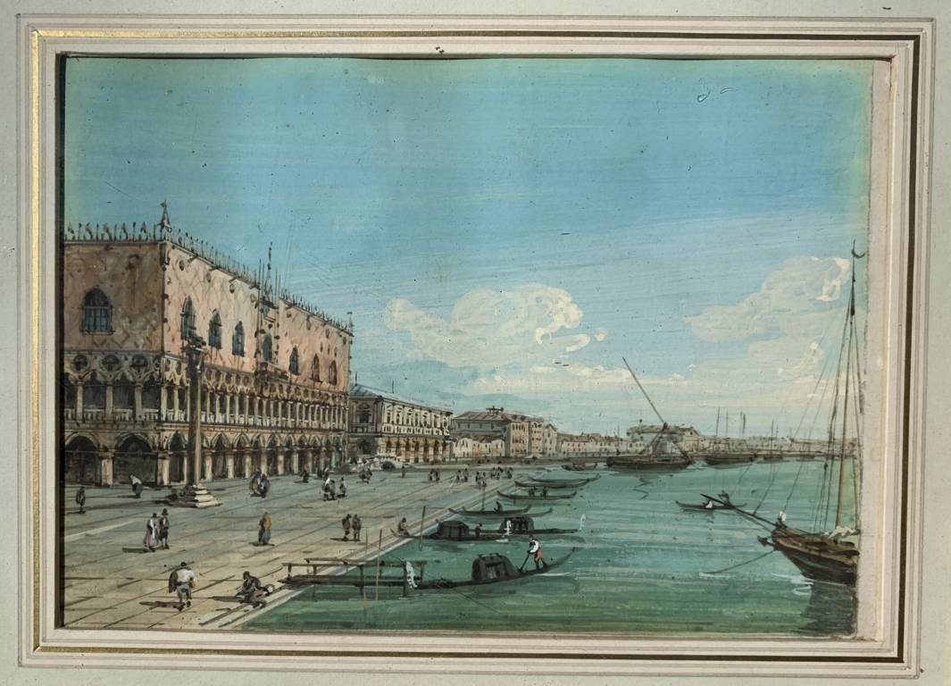 Carlo Grubacs (perasto 1801 - Venise 1870) - Venise, Paire De Vues De La Place Saint-marc-photo-2