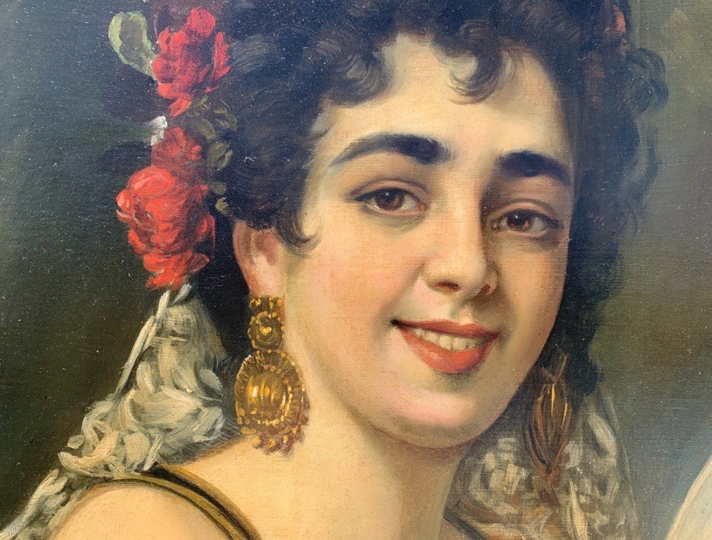 Italian Painter (late 19th Century) - The Spanish Dancer.-photo-3