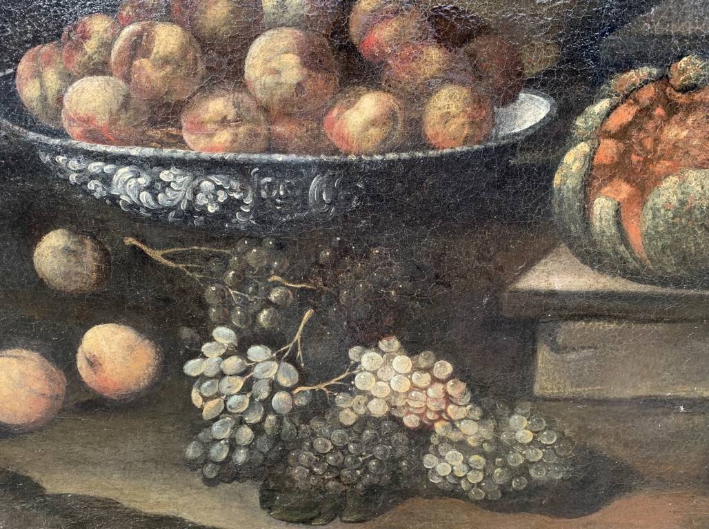 Italian Master (early 17th Century) - Still Life With Fruit, Vegetables And Game.-photo-1