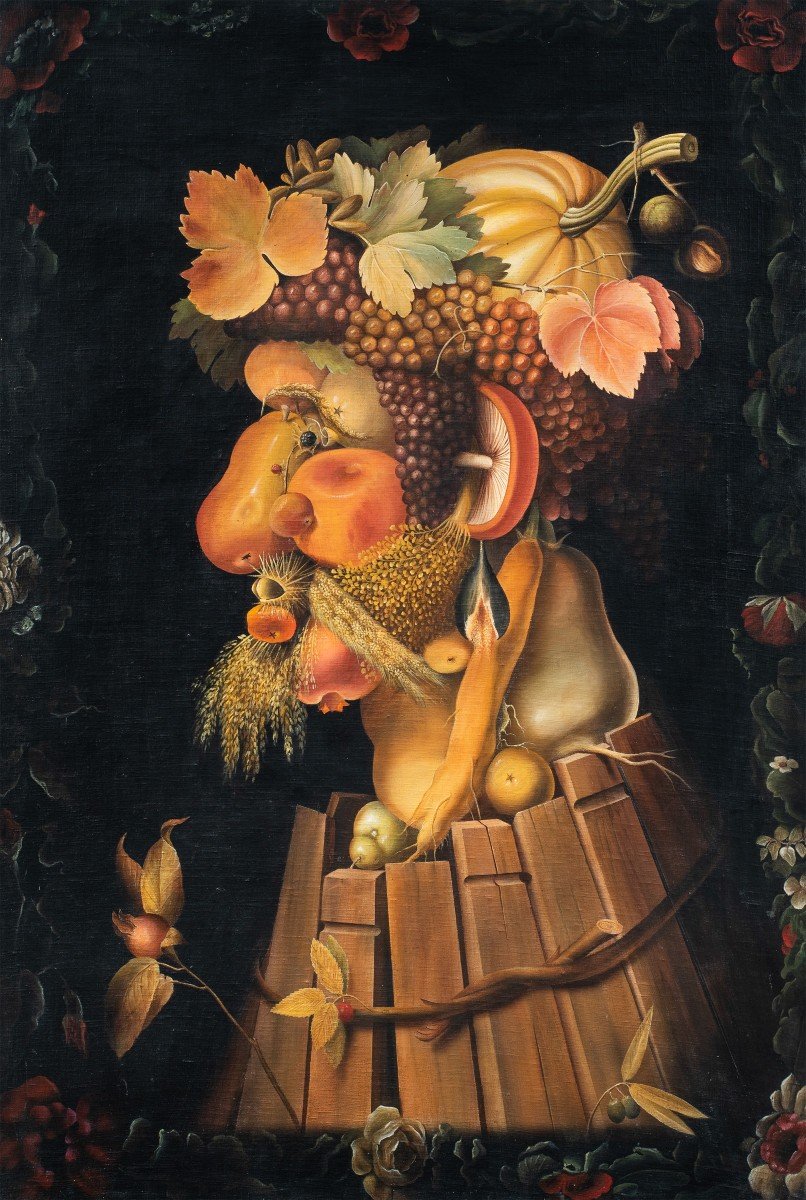 Suiveur De Giuseppe Arcimboldo (xixe-xxe Siècle) - Automne