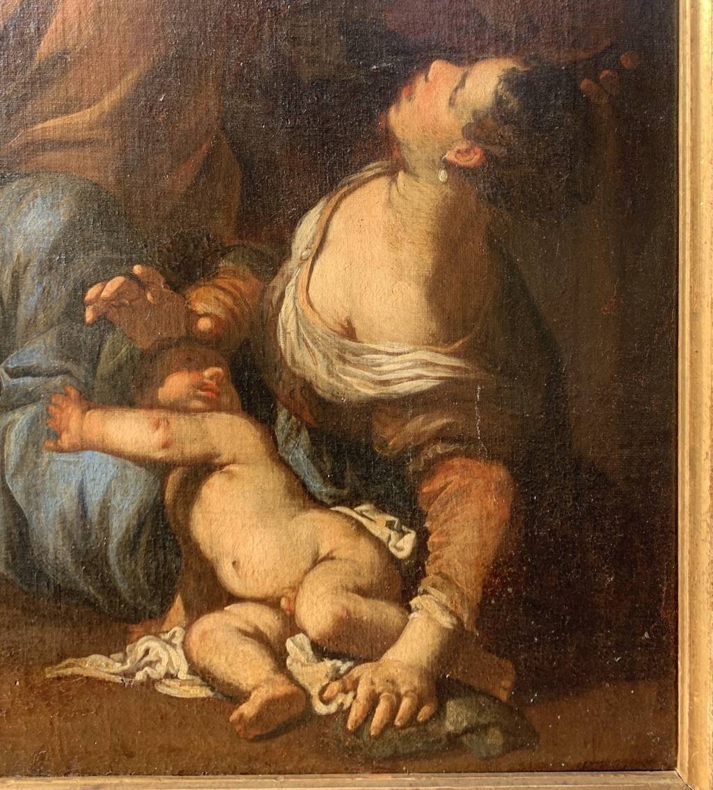 Pietro Da Cortona (cortona 1597 - Rome 1669) Circle Of - Massacre Of The Innocents.-photo-4