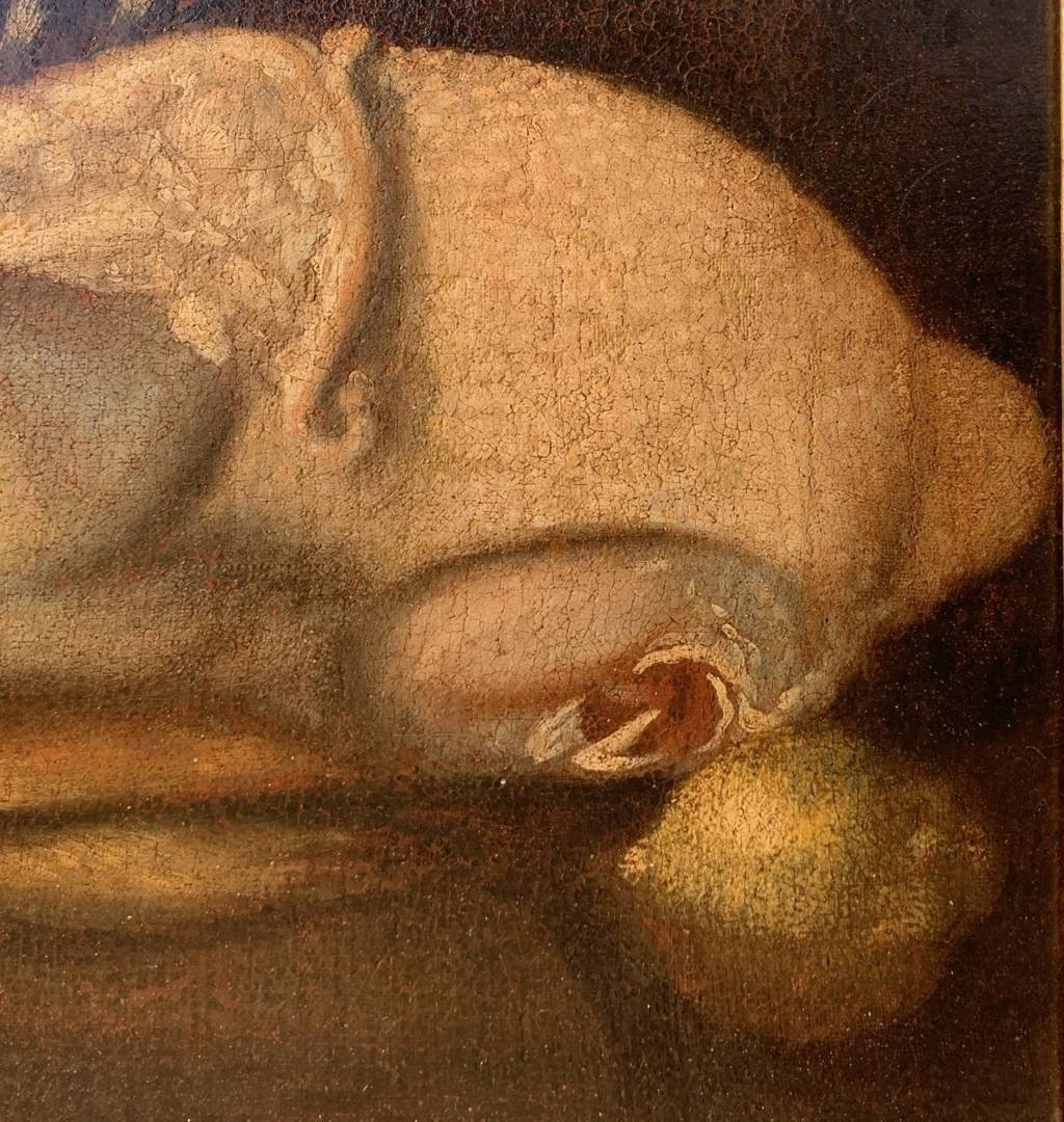 Italian Painter (17th-18th Century) - Still Life With Meat, Turkey And Game.-photo-3