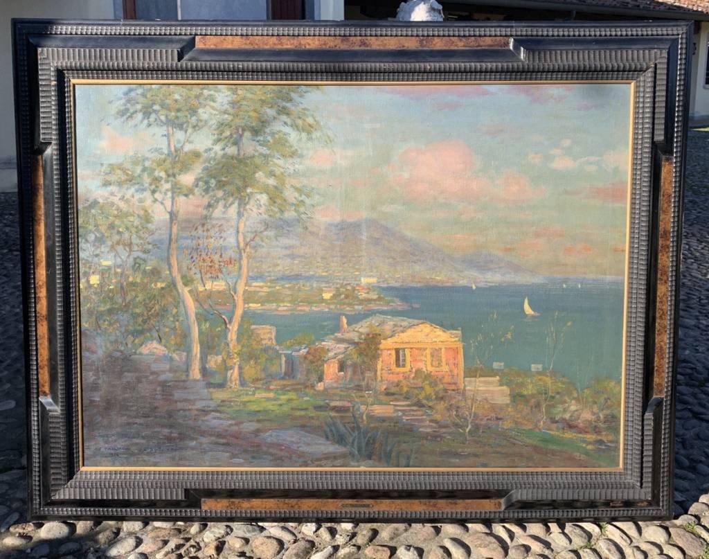 Carlo Costantino Tagliabue (bresso 1880 - Milan 1960) - Le Golfe De Rapallo.-photo-1
