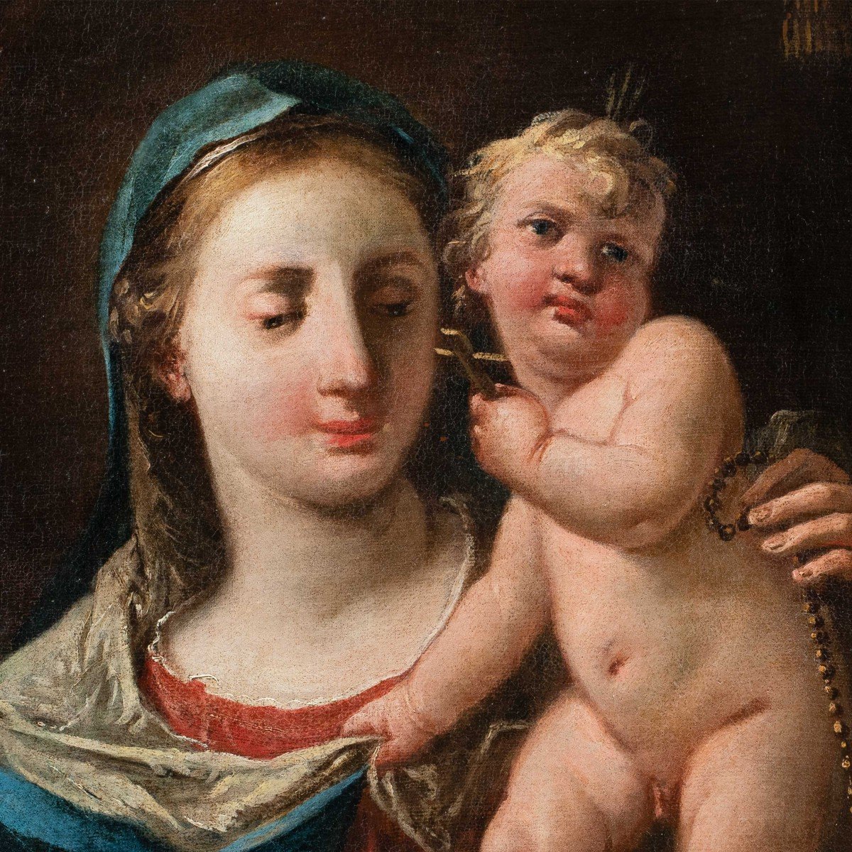 Gaspare Diziani (belluno 1689 – Venice 1767) - Madonna And Child.-photo-3