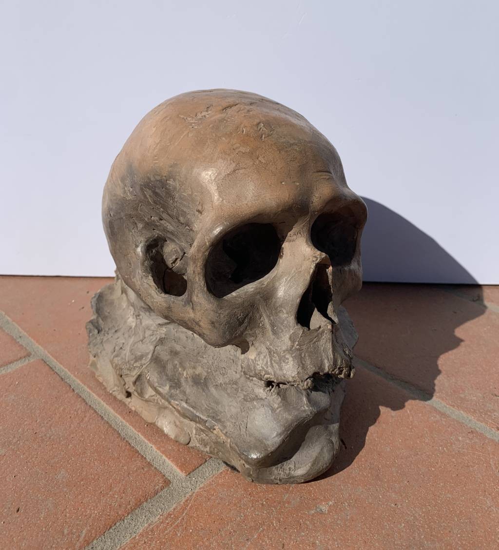 Sculpture En Terre Cuite - Memento Mori. Italie, XVIIIe-xixe Siècle.-photo-3