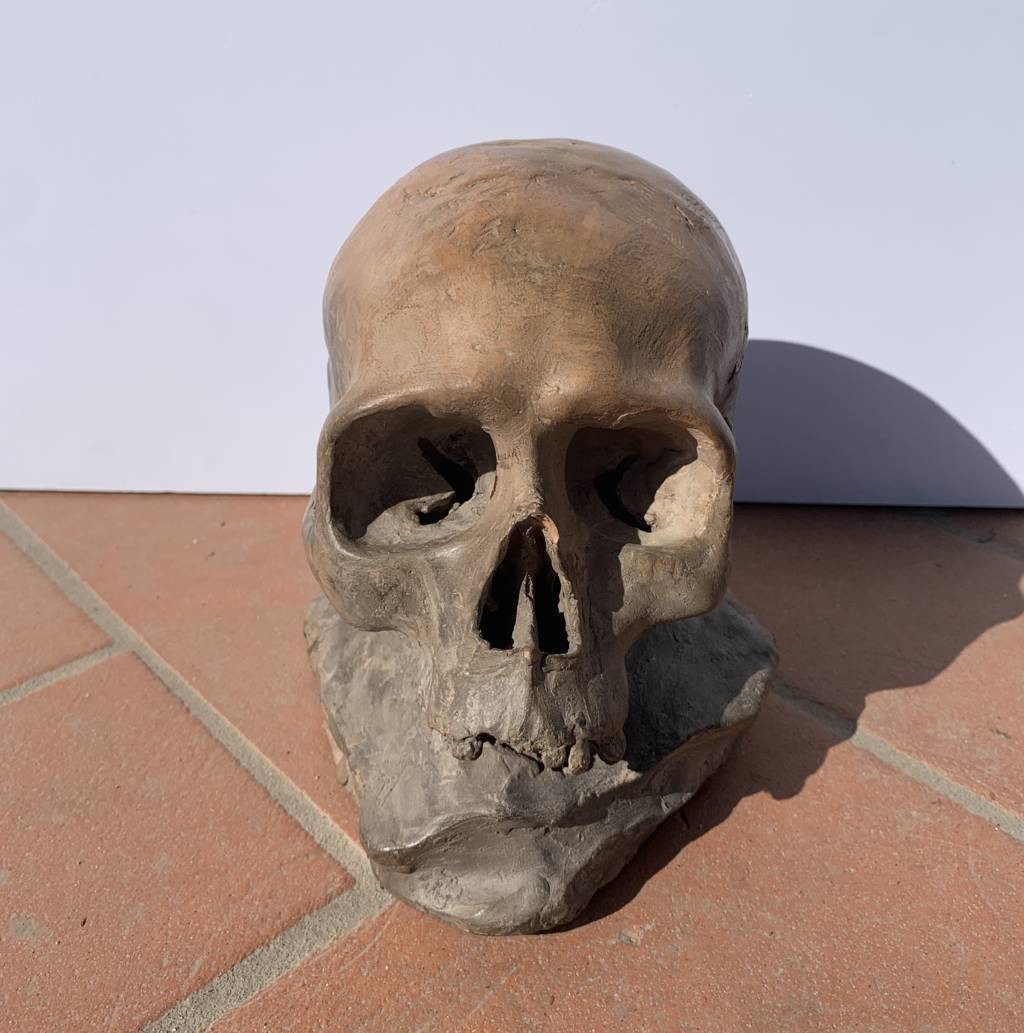 Sculpture En Terre Cuite - Memento Mori. Italie, XVIIIe-xixe Siècle.-photo-4