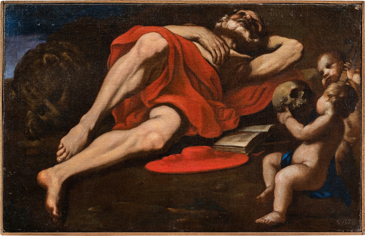 Caravaggesque Painter (17th Century) - Saint Jerome.