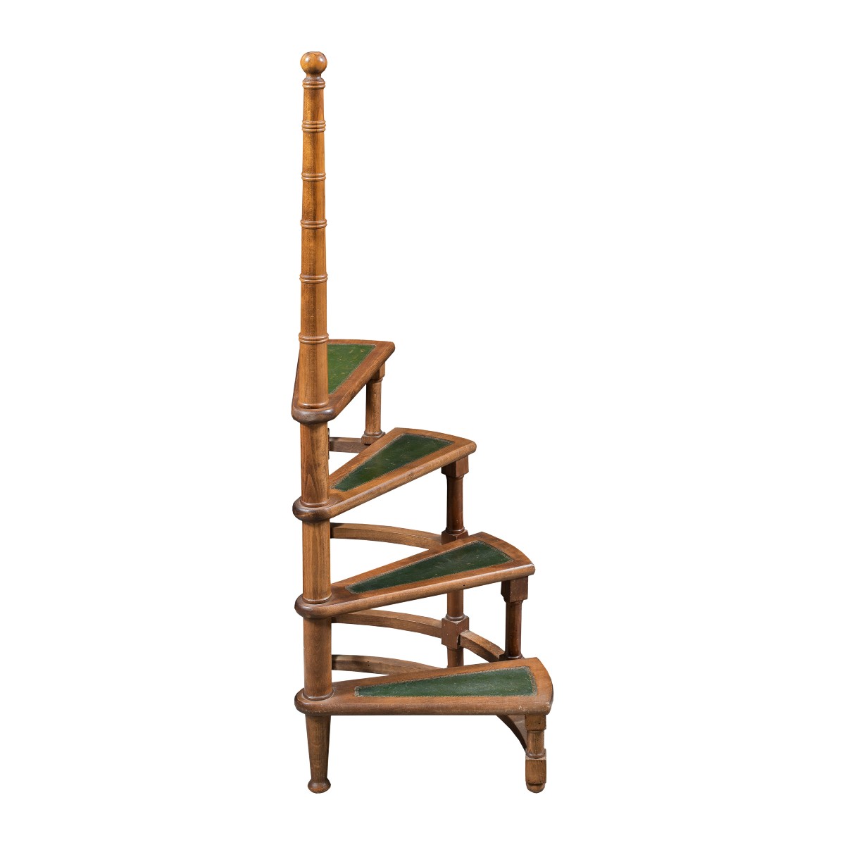 Four-step Library Ladder. Italy, 19th Century.