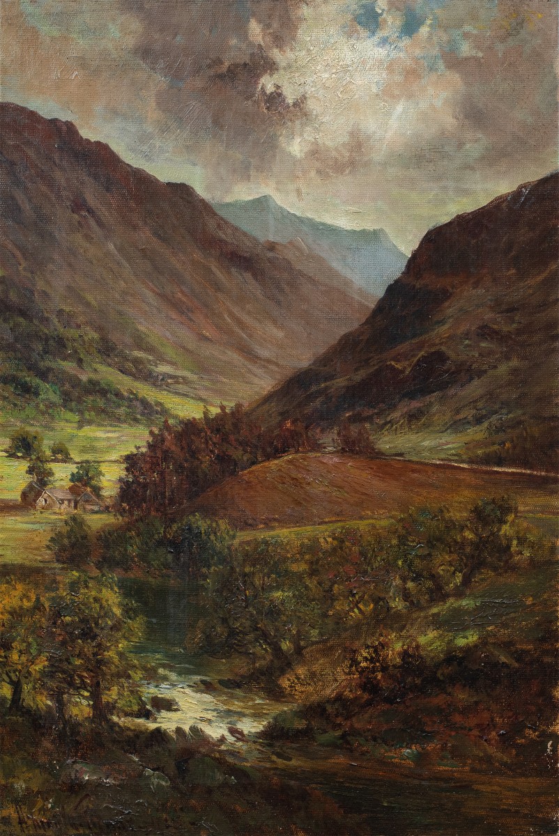 Peintre Européen (daté De 1925) - Paysage De Montagne.