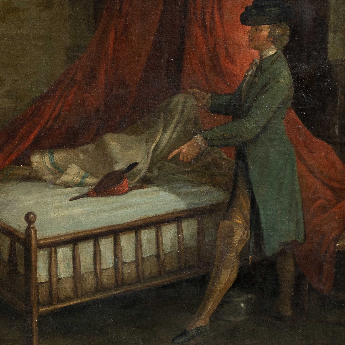 Peintre Français (xviiie Siècle) - Le Soufflet.-photo-2