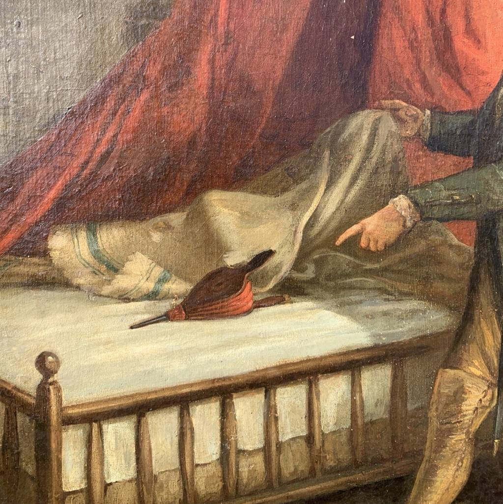 Peintre Français (xviiie Siècle) - Le Soufflet.-photo-2