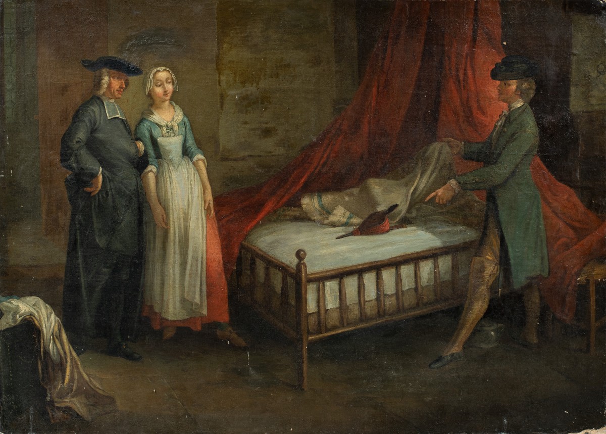 Peintre Français (xviiie Siècle) - Le Soufflet.