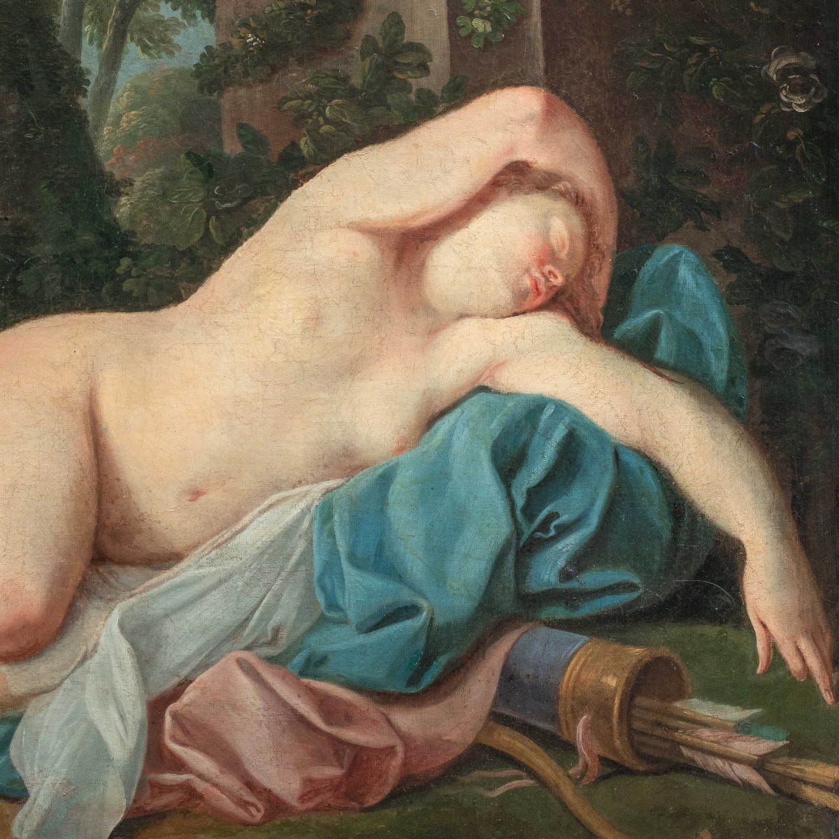 French Master (18th Century) - Sleeping Diana.-photo-2