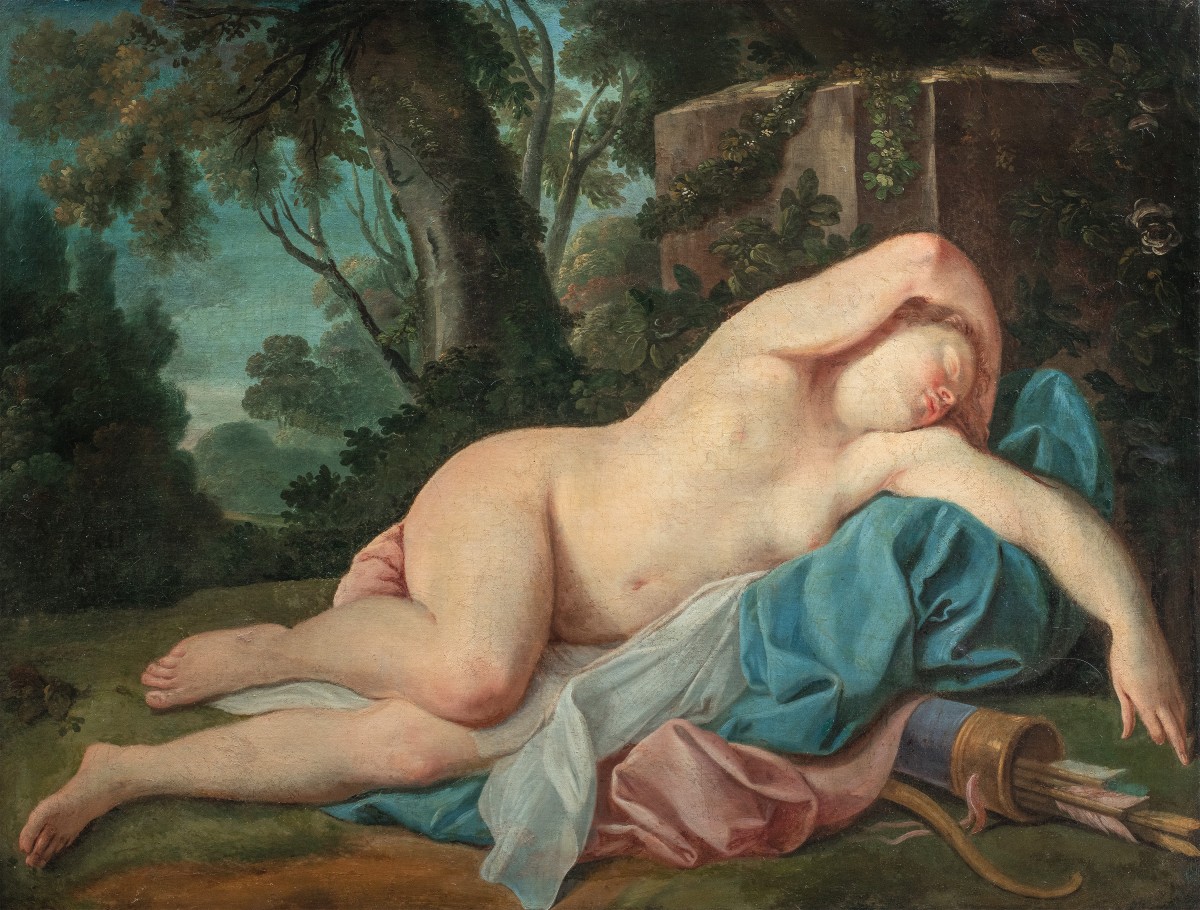 French Master (18th Century) - Sleeping Diana.