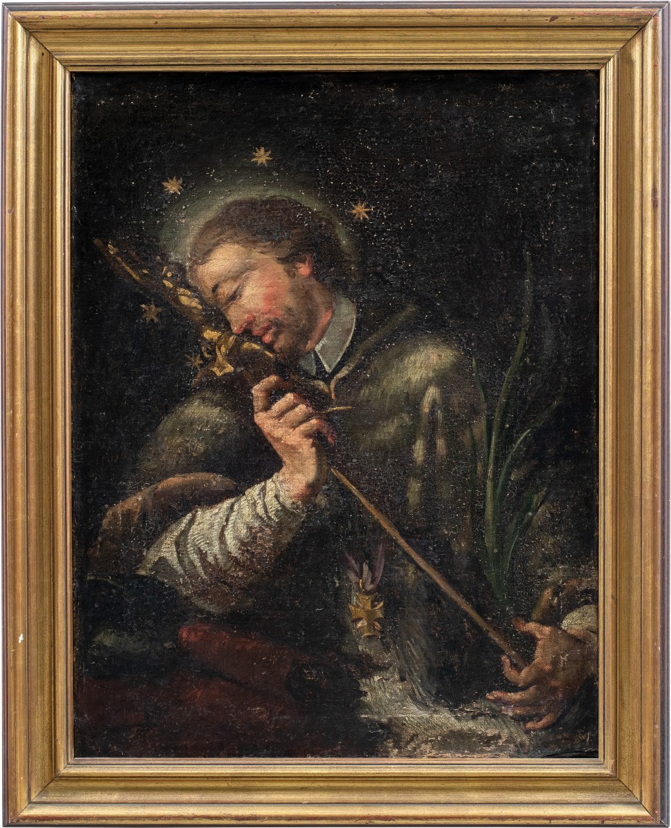 Peintre Italien (xviiie Siècle) - Saint Jean Népomucène.