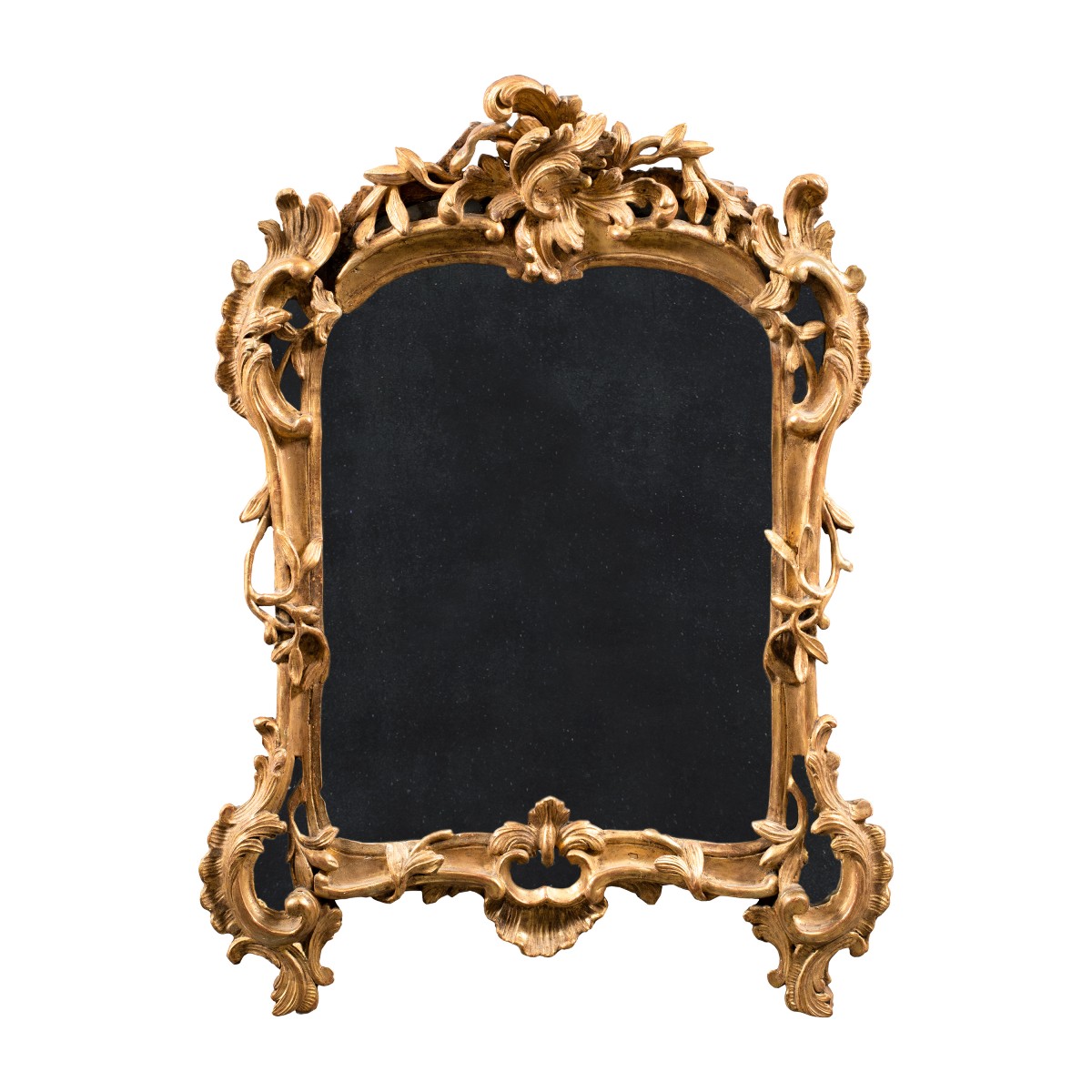 Miroir en bois sculpté et doré. Venise, XVIIIe siècle.