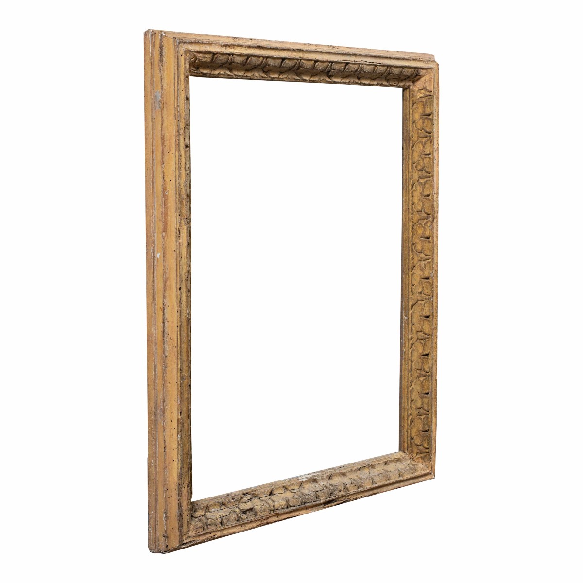 Baroque Frame In Carved And Painted Wood. Emilia, 17th Century.-photo-3