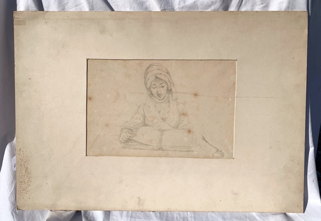Italian Artist (18th-19th Century) - Study For A Writer.-photo-4