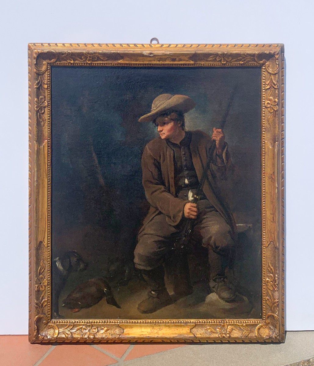 Pietro Longhi (Venise 1701 - Venise 1785) - Le Chasseur.-photo-4