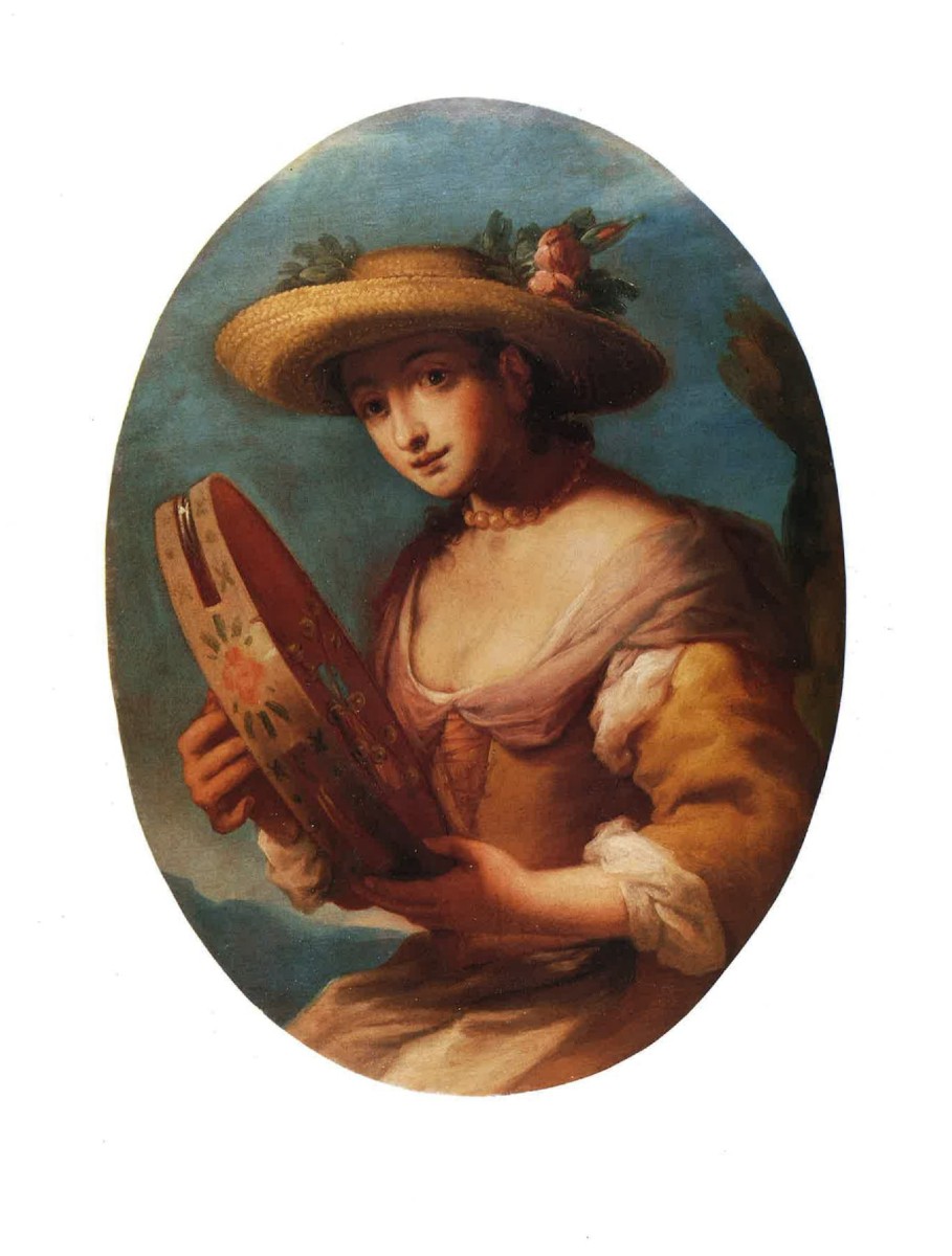 Antonio Zanchi (este 1631 - Venice 1722) - Peasant Woman With Tambourine.-photo-5