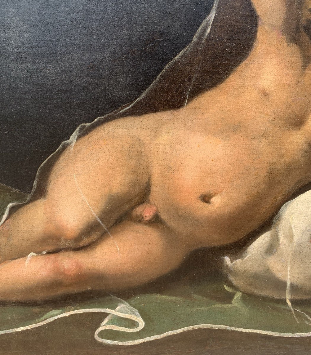 Isidoro Bianchi (campione 1581 - Campione 1662) - Putto Plays With A Veil.-photo-2