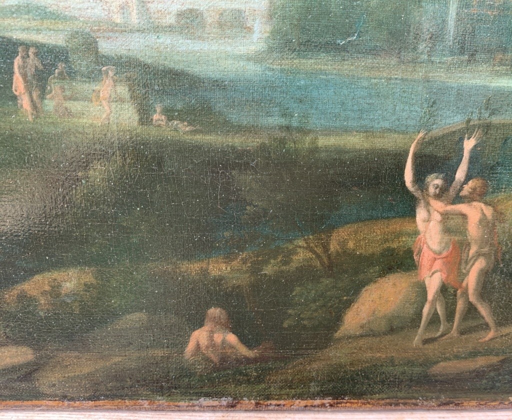 Entourage d'Hendrik Frans van Lint (Anvers 1684 - Rome 1763) - Apollon et Daphné.-photo-2