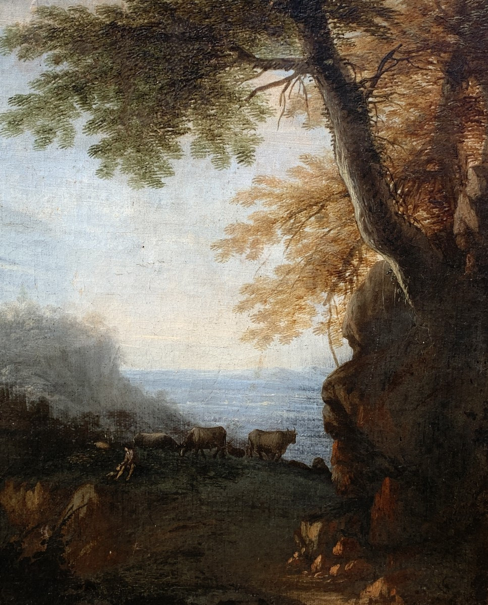 Alessio De Marchis (naples 1684 - Perugia Or Urbino 1752) Circle Of - Arcadian Landscape-photo-1
