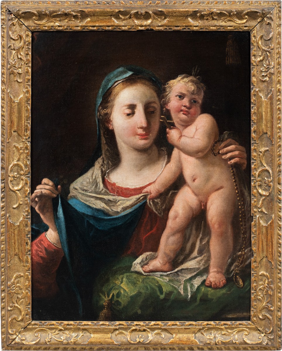 Gaspare Diziani (Belluno 1689 – Venise 1767) - Vierge à l'Enfant.