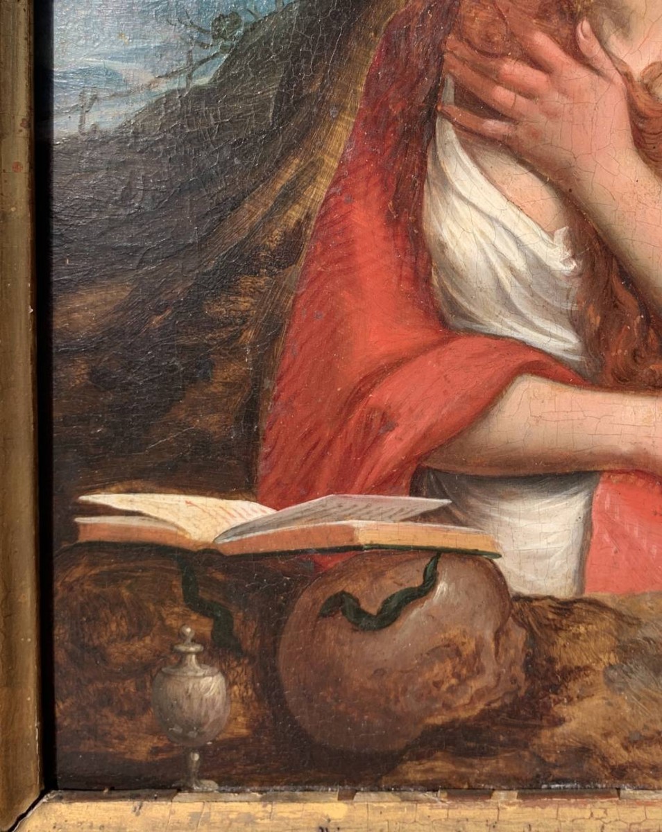 Titien (Pieve di Cadore 1488 - Venise 1576), disciple de Madeleine pénitente.-photo-2