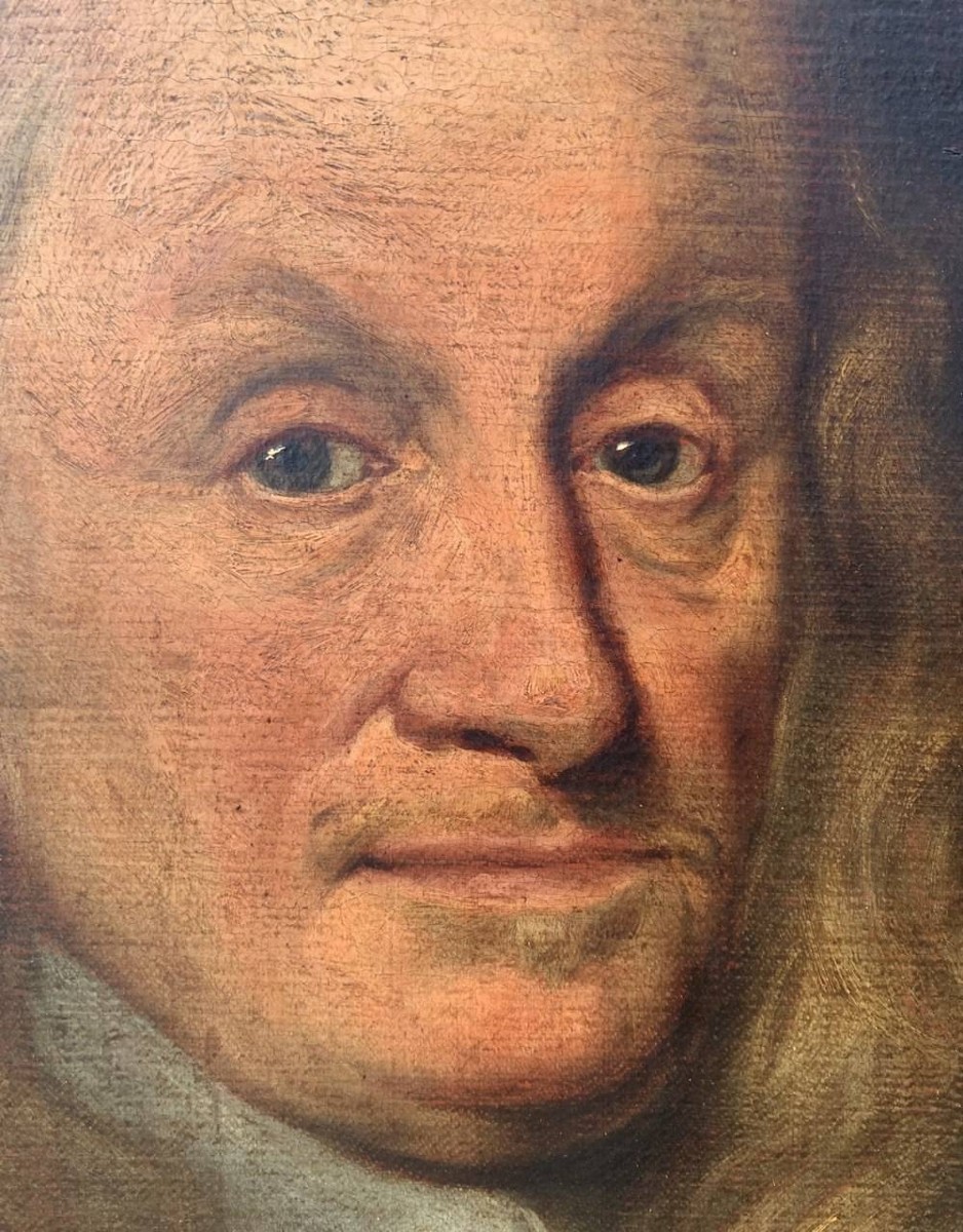 Nicolaes Maes (dordrecht 1634 - Amsterdam 1693) Circle Of - Portrait Of A Gentleman.-photo-1