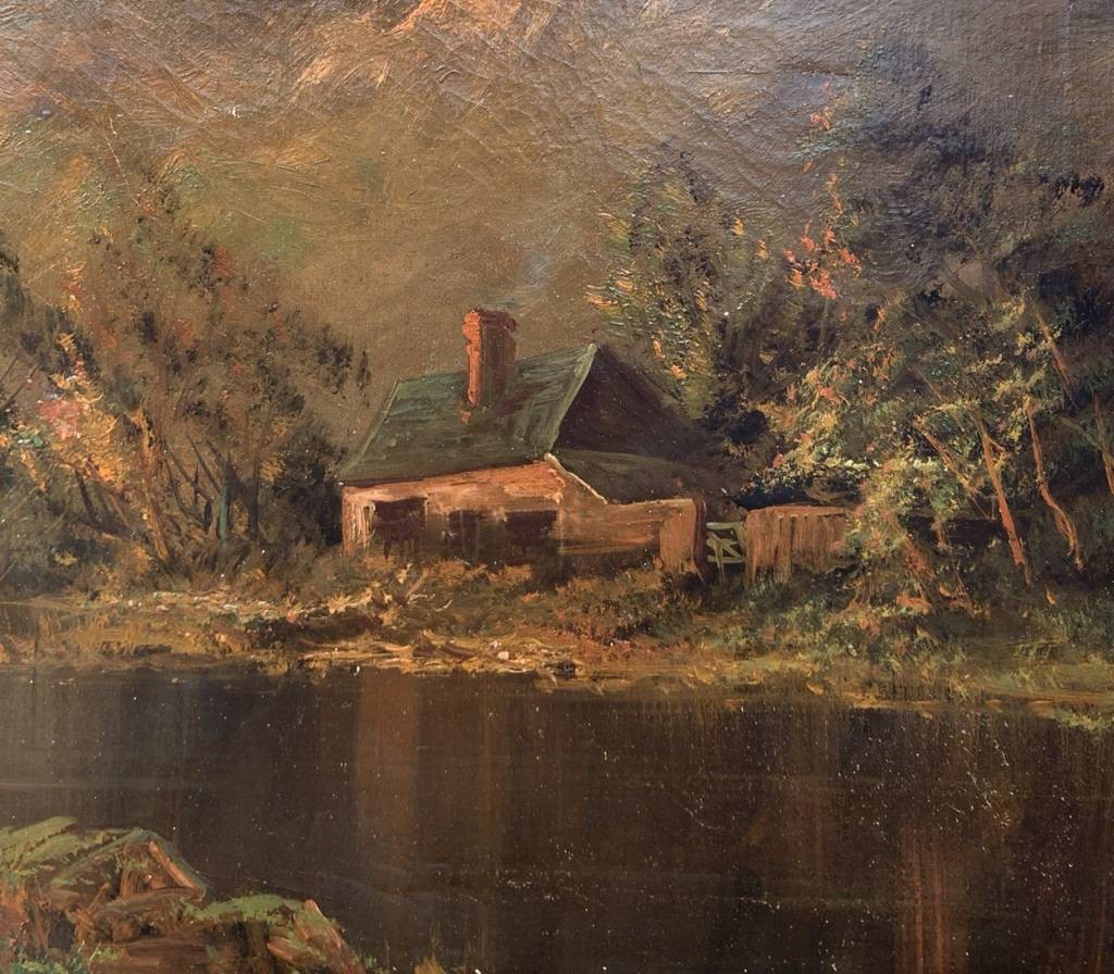 Peintre britannique (fin du XIXe siècle) - Vue du Loch Lomond au coucher du soleil.-photo-1