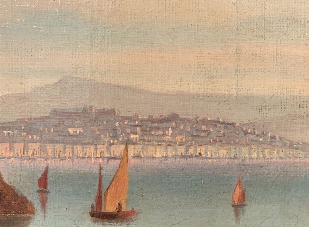 Peintre italien (début du XXe siècle) - Trieste, vue du château de Miramare.-photo-2