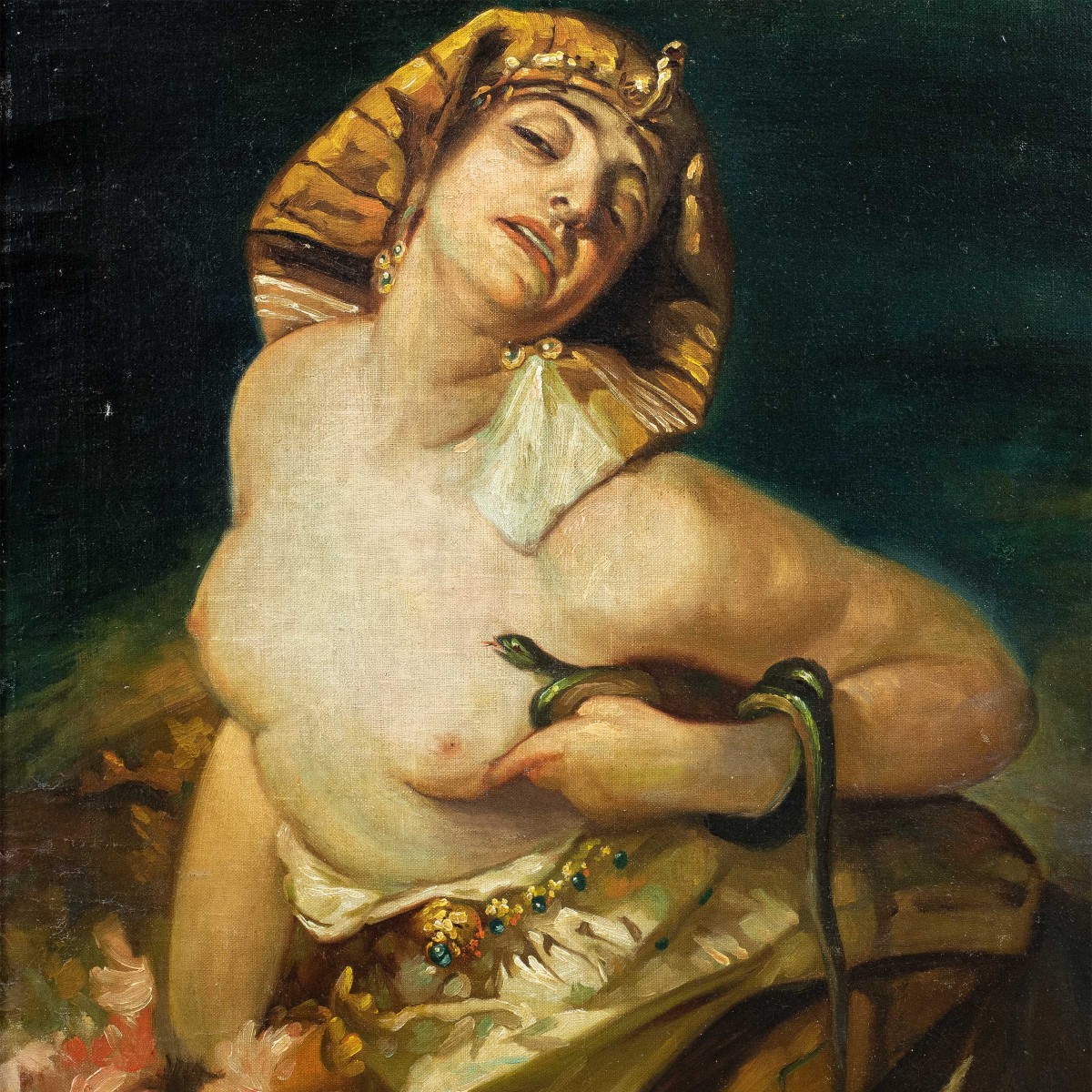 French Symbolist Painter (19th Century) - Cleopatra.-photo-2