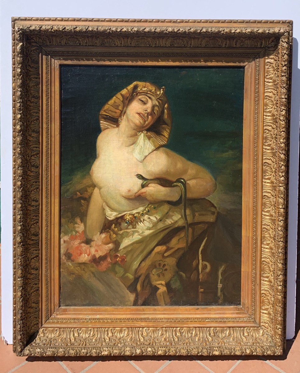 French Symbolist Painter (19th Century) - Cleopatra.-photo-4