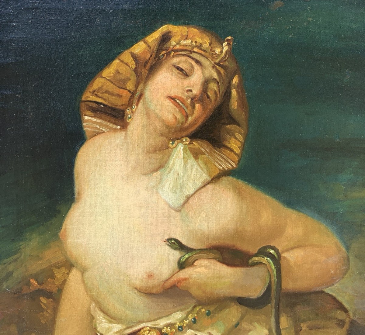 French Symbolist Painter (19th Century) - Cleopatra.-photo-1