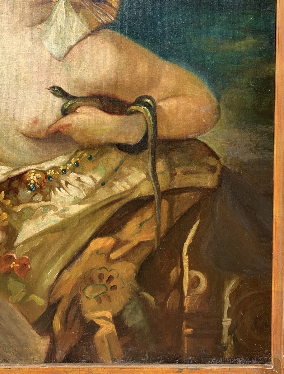 French Symbolist Painter (19th Century) - Cleopatra.-photo-2