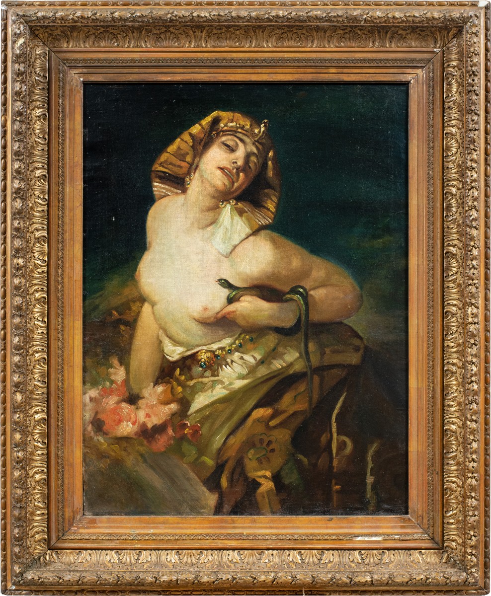 French Symbolist Painter (19th Century) - Cleopatra.