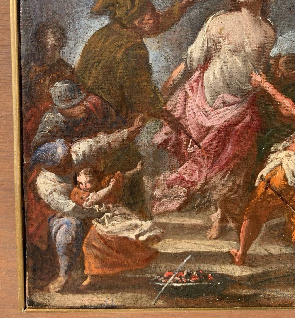 Maître napolitain (XVIIe-XVIIIe siècles) - Esquisse pour le Martyre de sainte Agathe.-photo-1