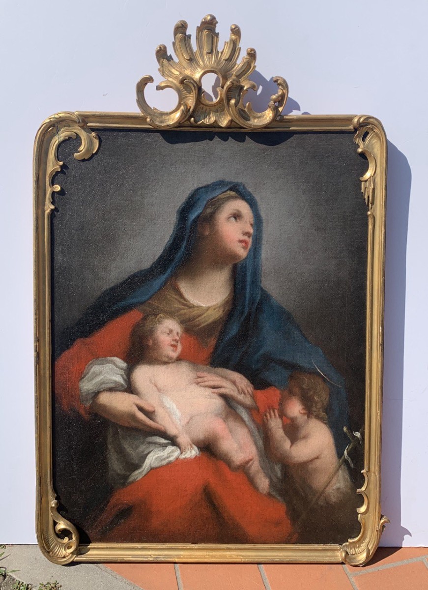 Jacopo Amigoni (Venise 1682 - Madrid 1752) - La Vierge à l'Enfant.-photo-3