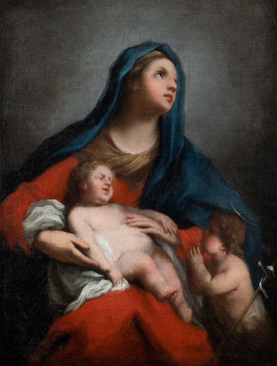 Jacopo Amigoni (Venise 1682 - Madrid 1752) - La Vierge à l'Enfant.