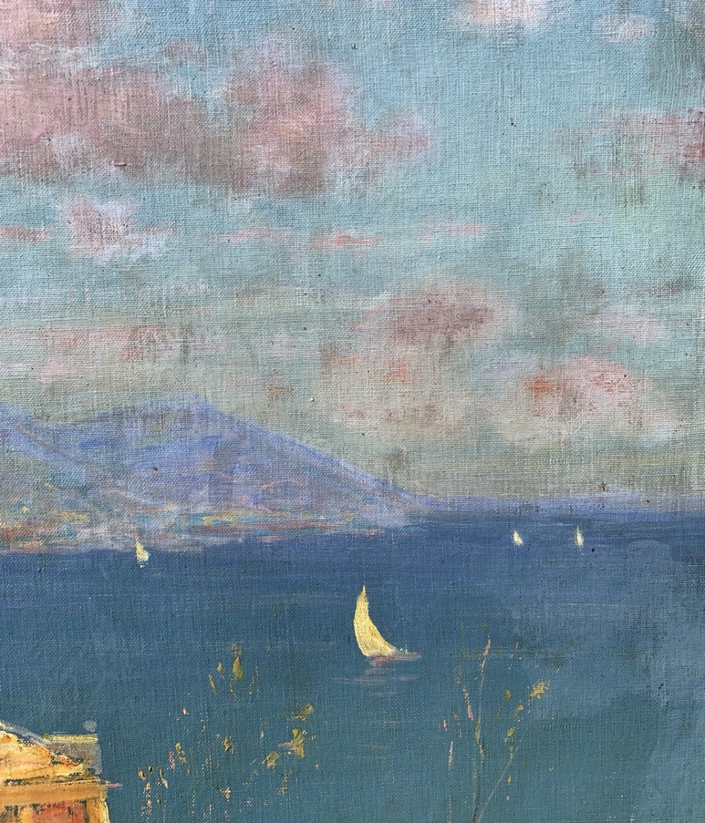 Carlo Costantino Tagliabue (bresso 1880 - Milan 1960) - The Gulf Of Rapallo.-photo-2