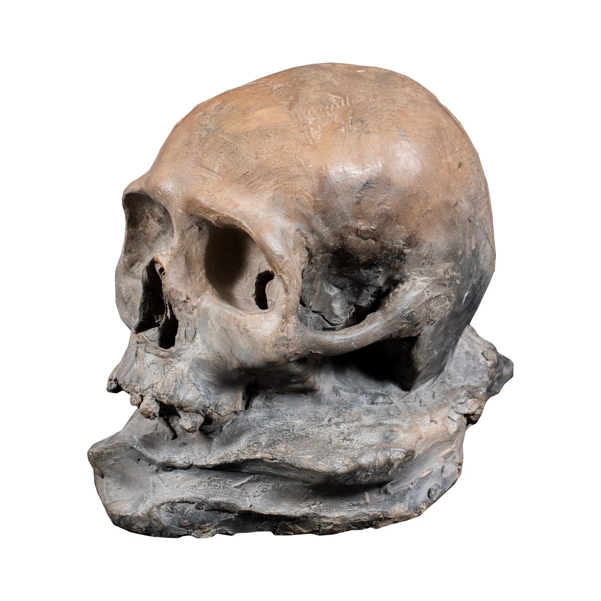 Terracotta Sculpture - Memento Mori. Italy, 18th-19th Century.-photo-2